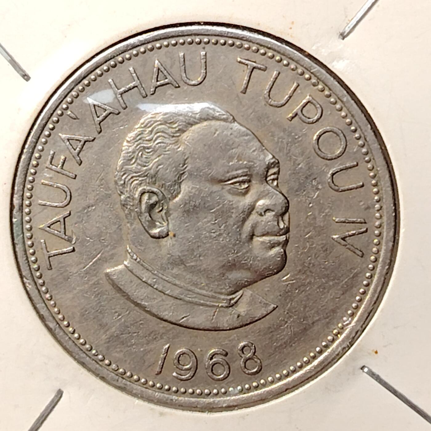 布加迪🐬～世界钱币(上海)🌾第 262 期 /  各国套币和散币 汤加🇹🇴 1968年 50分