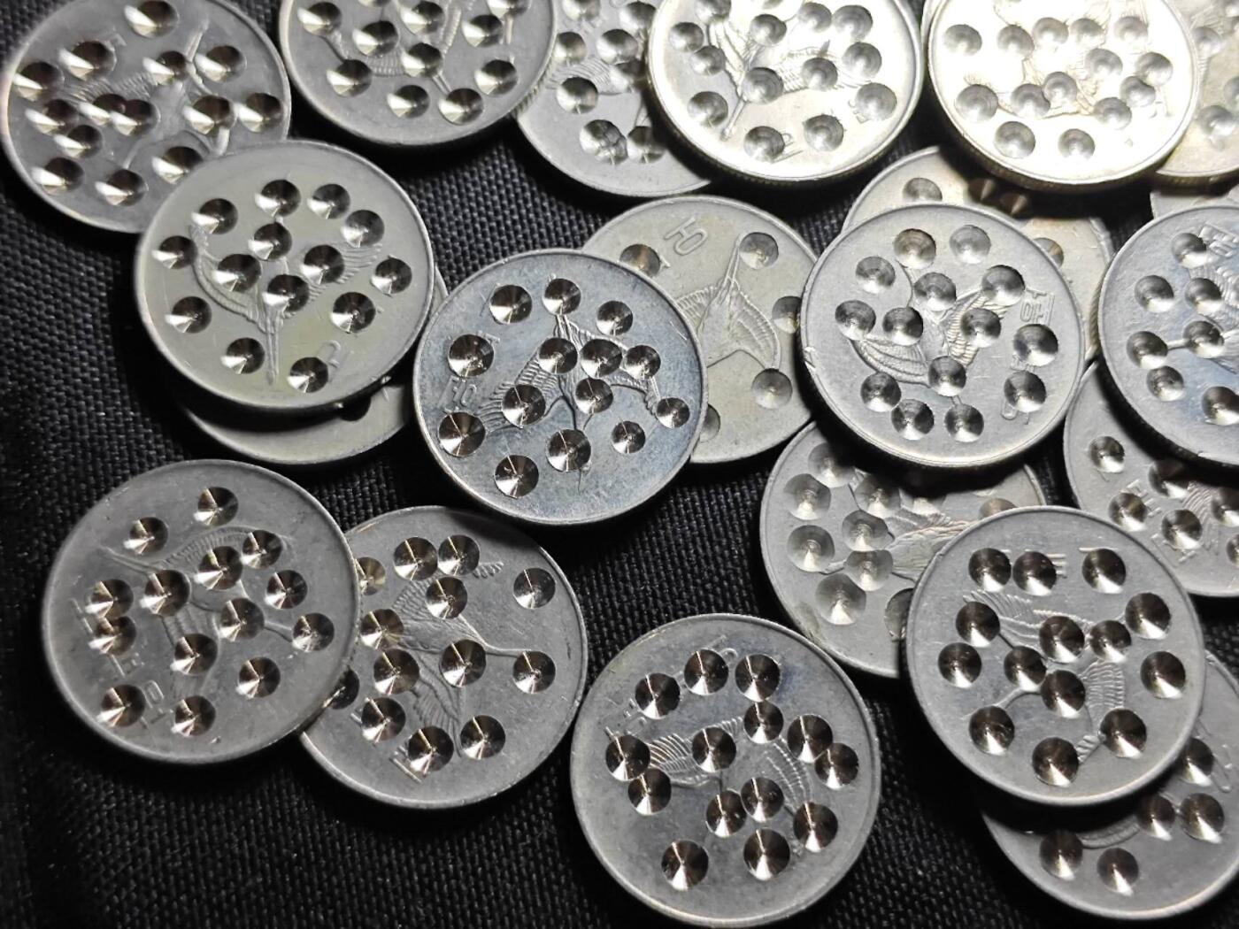 KK钱币收藏小铺 （套币 好品/批量散币 银币）专场  2月预留时间 周末发货  韩国500韩元46枚 试机币