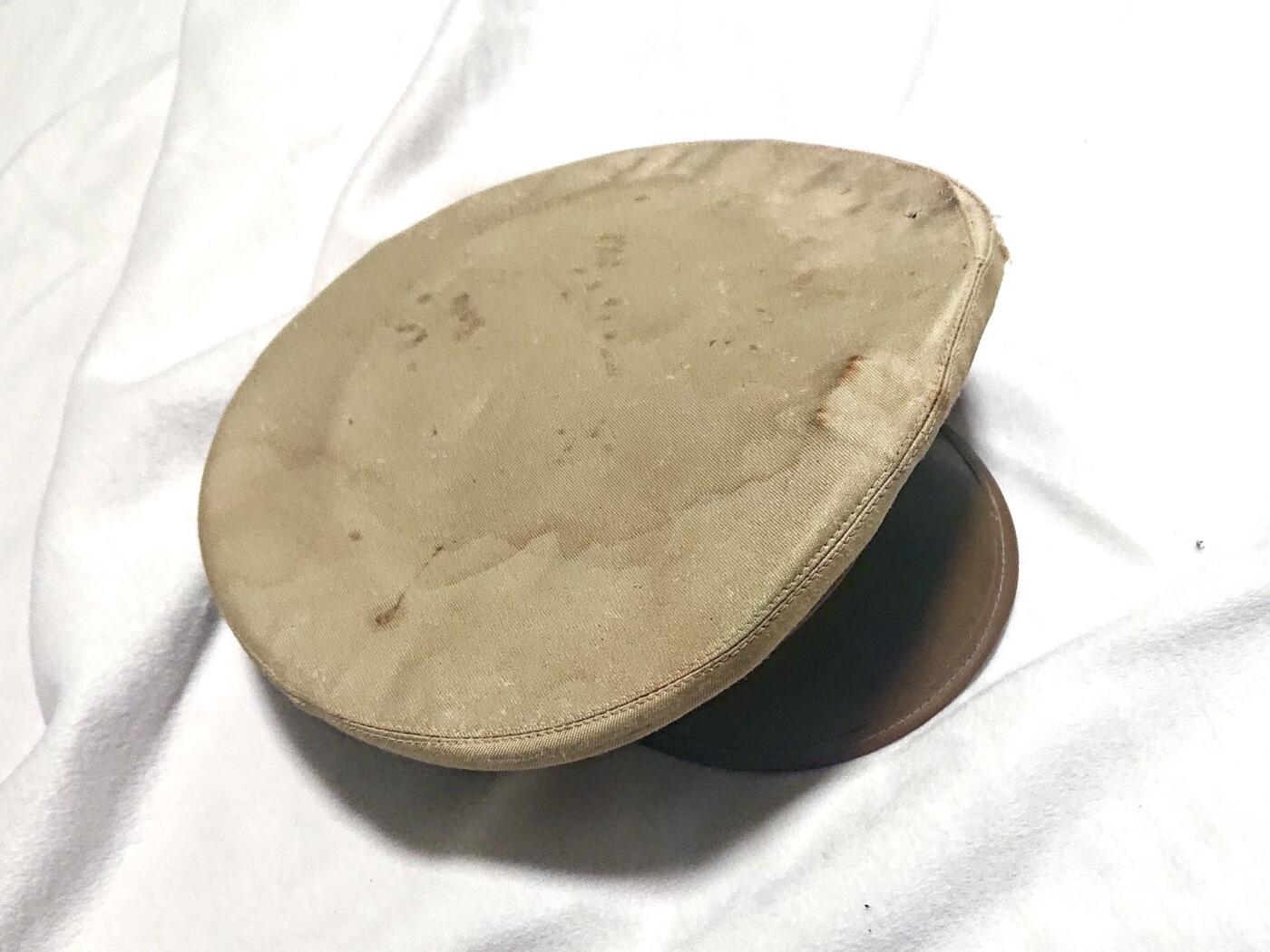 【第貳場】近代勋奖章徽章服饰杂项专场 民国时期 远东帽厂卡其陆军/空军大檐帽—头围约53cm