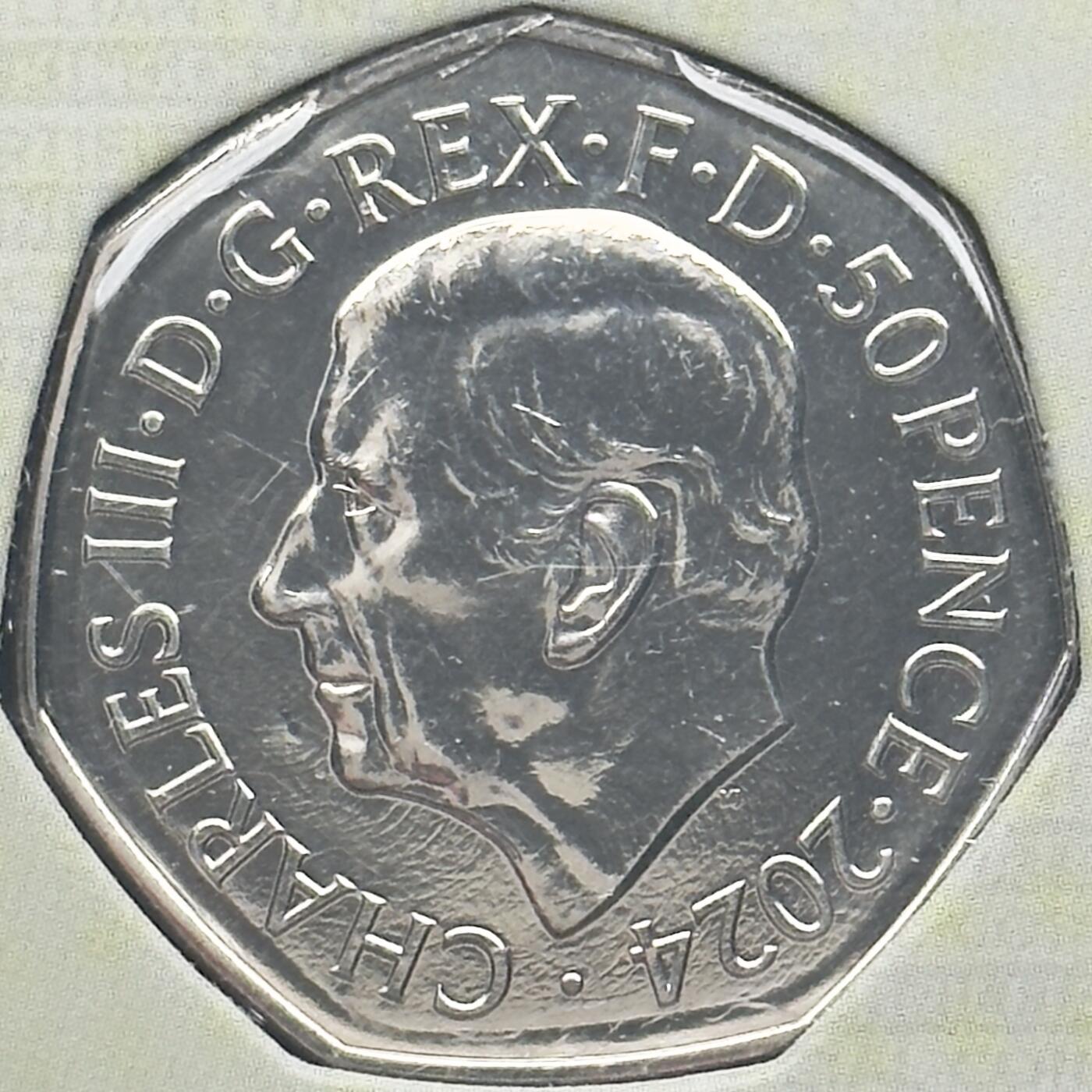 ＜小葵钱铺＞第66期·散币·银币场·满200包邮，不寄存·12月1号发货 英国2024年诺曼底登陆80周年50便士卡装纪念币