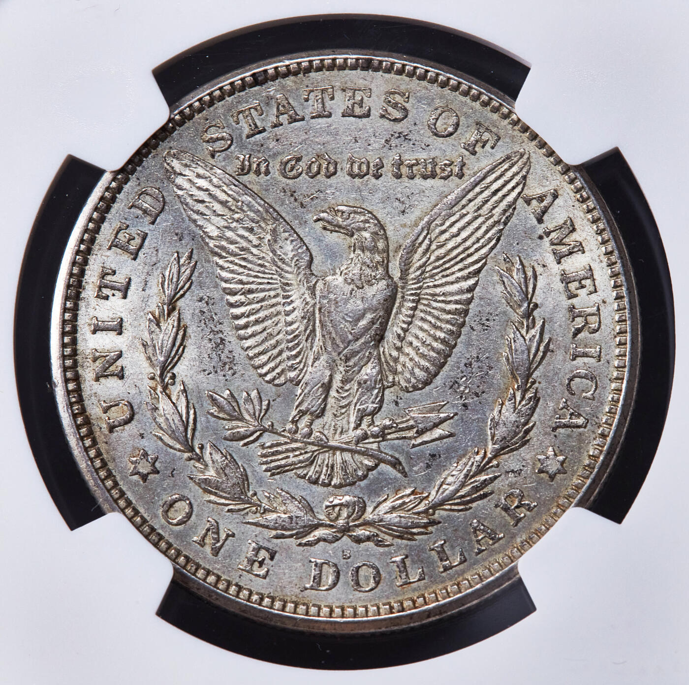 【俄甄集藏】2025年(045)12-03 星期三 晚 19:30 全场包邮 美国1921年摩根1美元大银币，NGC AU58，黄油彩包浆，原光品相