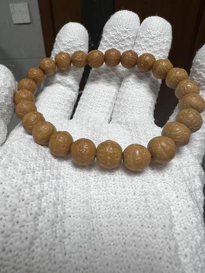 零元拍：猴头精雕凤眼手串10MM，润到没朋友 - 零元拍：猴头精雕凤眼手串10MM，润到没朋友