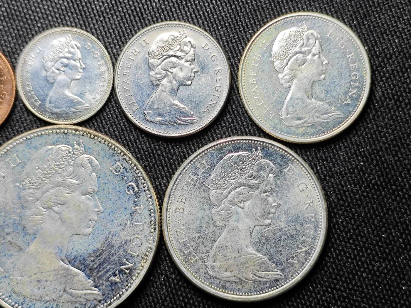 KK钱币收藏小铺 （套币 好品/批量散币 银币）专场  2月预留时间 周末发货  加拿大建国200周年纪念套币 含4枚银币