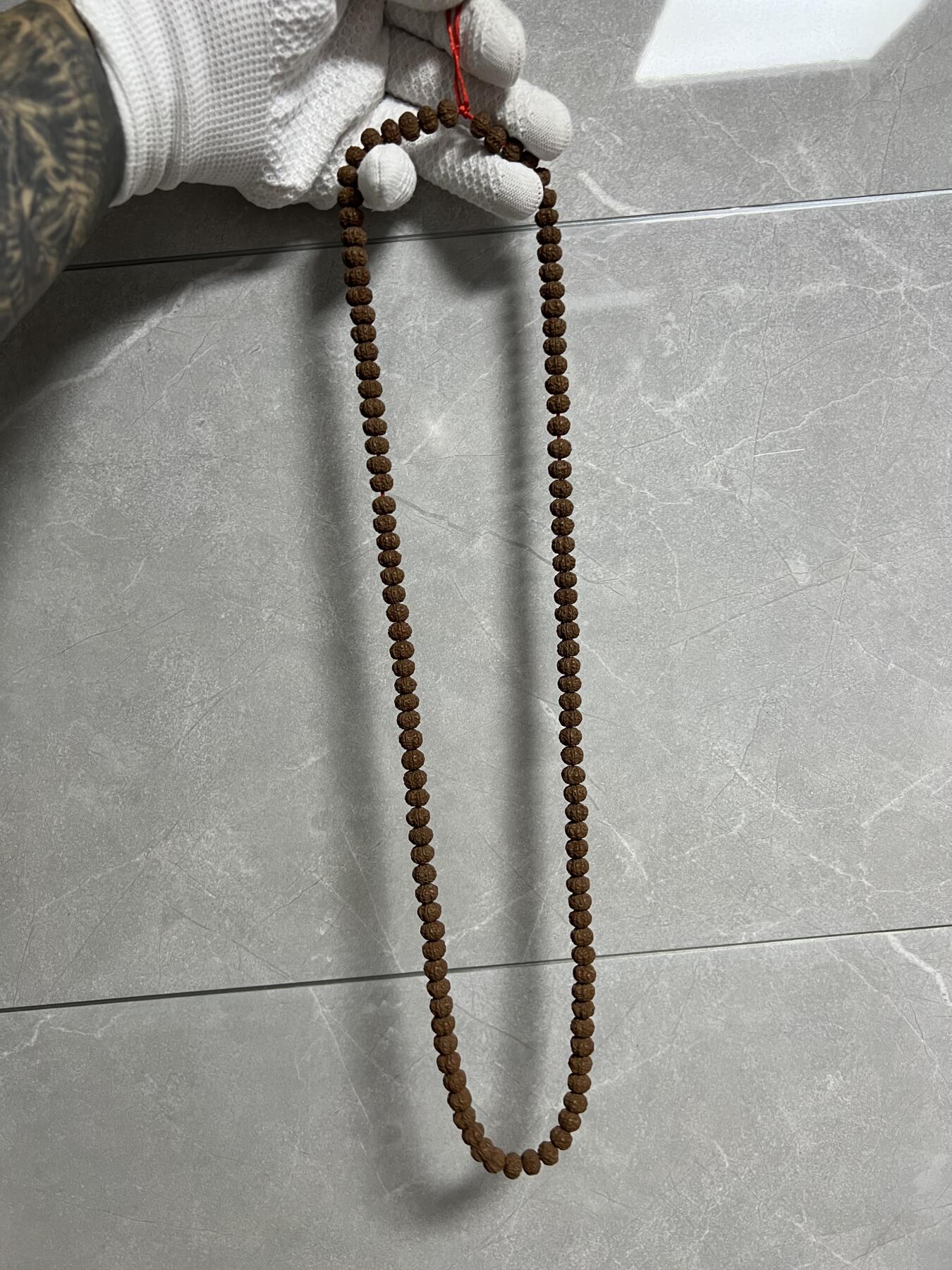 零元拍：紫皮梅花飞碟桩小金刚长串108-/8/6.5MM