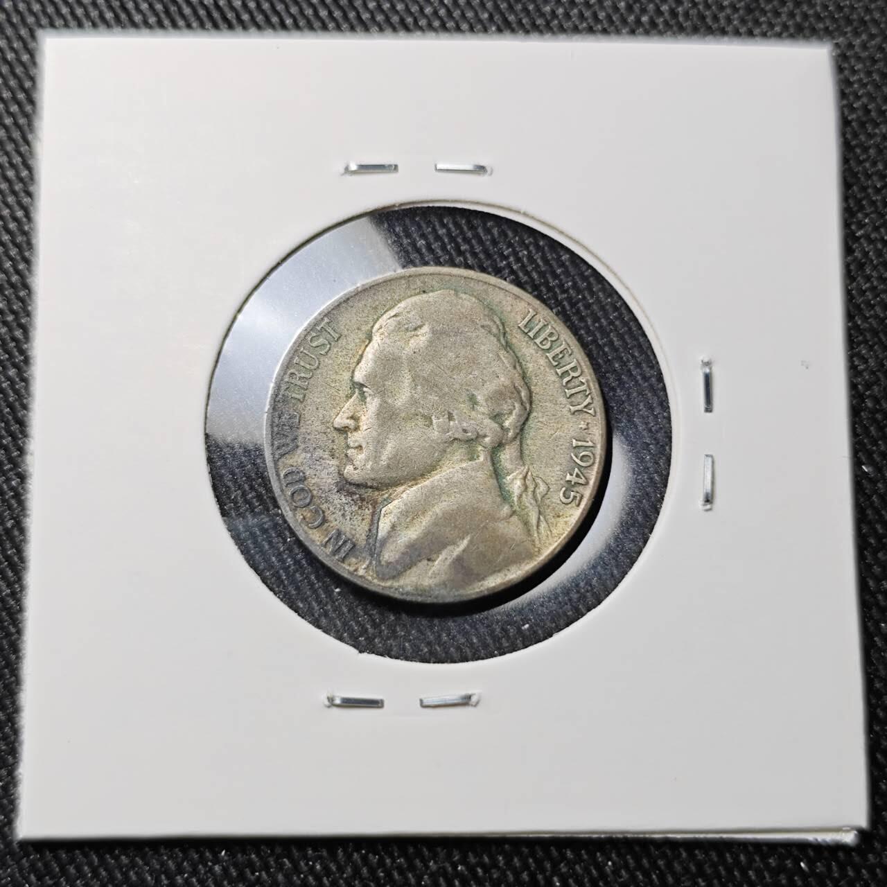 KK钱币收藏小铺 （套币 好品/批量散币 银币）专场  2月预留时间 周末发货  1945美国5分银币S厂