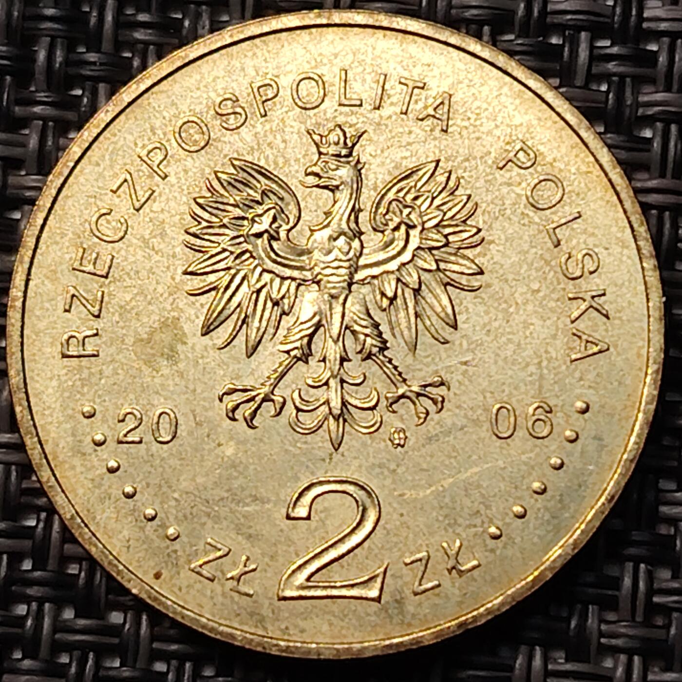 布加迪🐬～世界钱币(上海)🌾第 262 期 /  各国套币和散币 波兰🇵🇱 2006年 历史上的货币币中币 2兹罗提纪念铜币