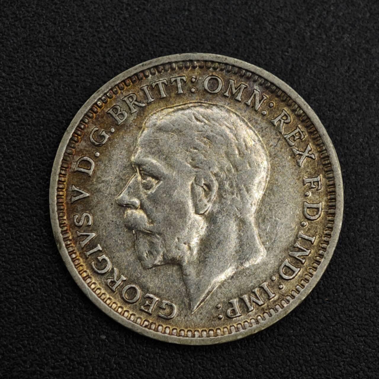 【淘币小摊】限时拍第八百一十二拍  小银币场  满百包邮可预留两周  周一统一发货  英国1933年乔治五世3便士银币