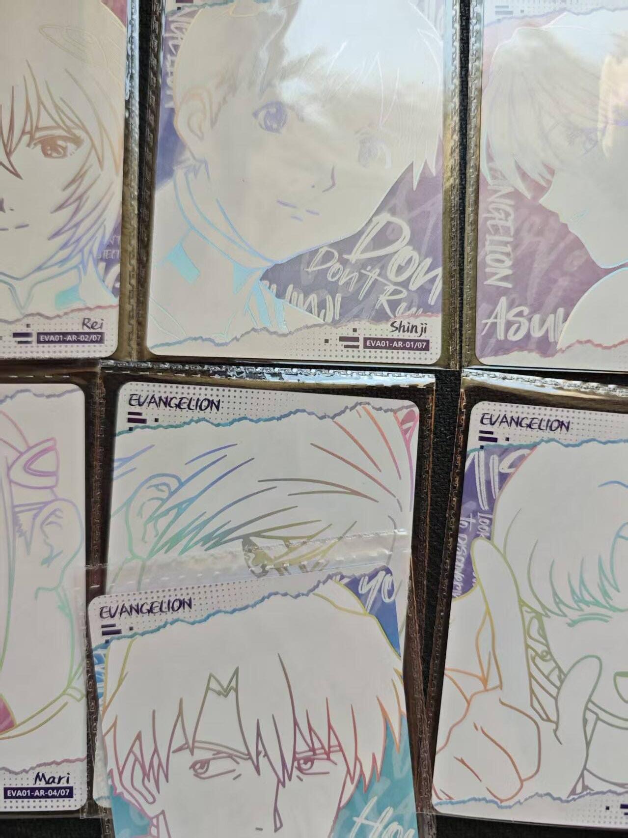 龙虎卡牌六五场 （无佣金，周六结拍，欢迎送拍） 7张全 卡游新世纪福音战士 ar一套