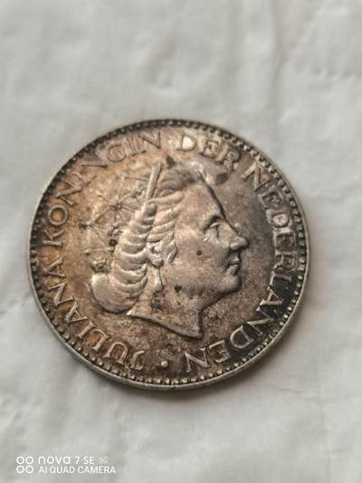 外国钱币 - 54年荷兰1盾