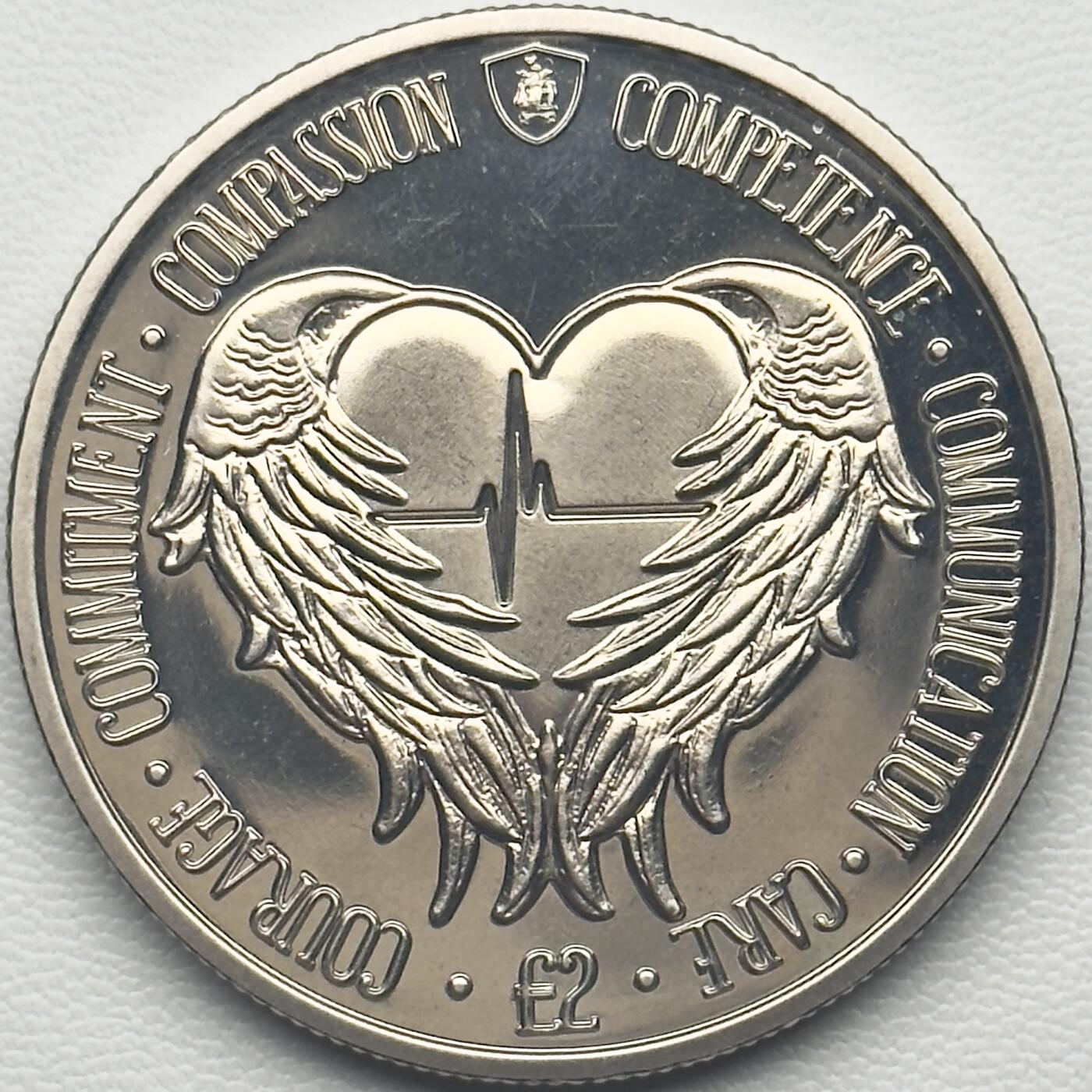 ＜小葵钱铺＞第66期·散币·银币场·满200包邮，不寄存·12月1号发货 南乔治亚岛和南桑威奇群岛2021年天使之翼2镑克朗型纪念币