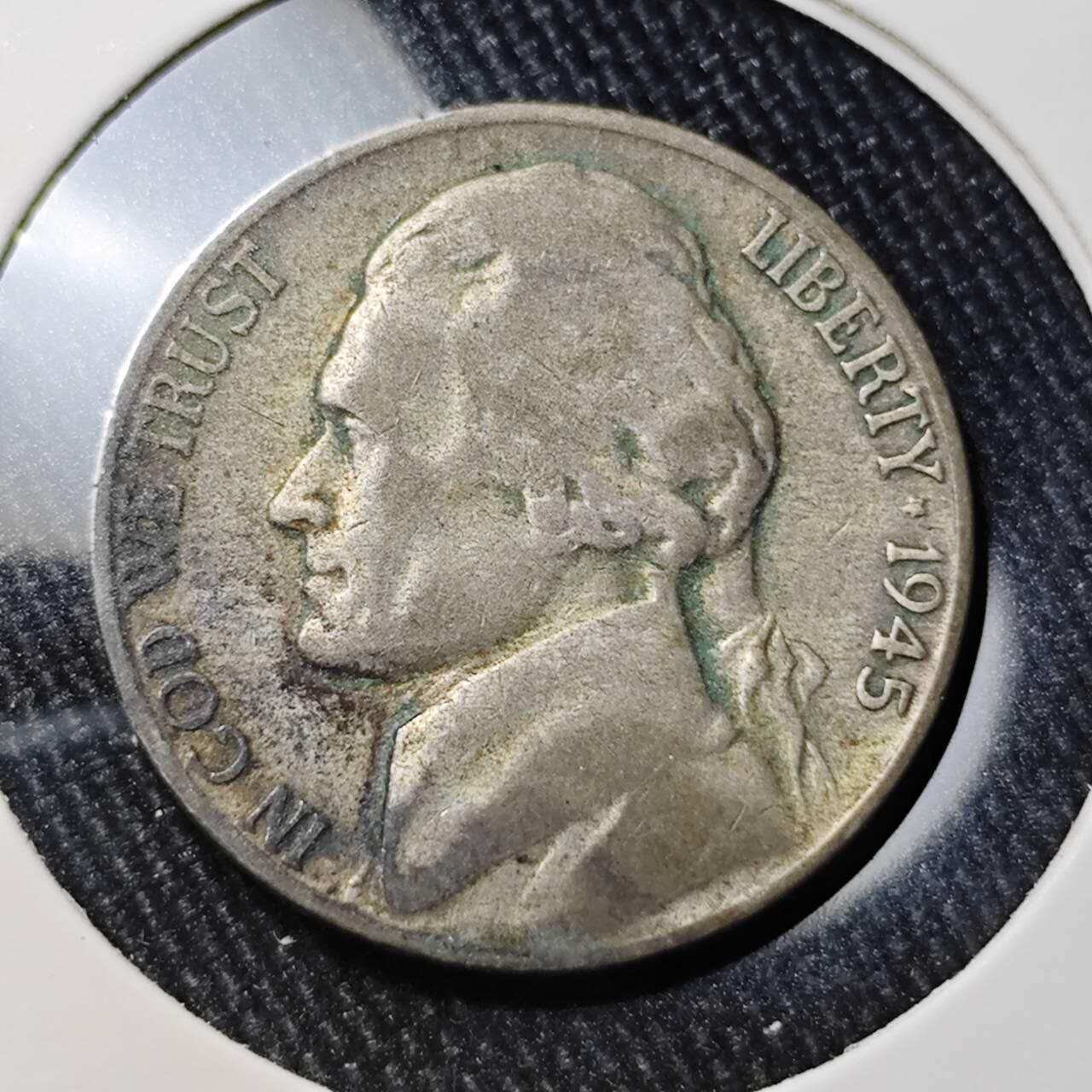 KK钱币收藏小铺 （套币 好品/批量散币 银币）专场  2月预留时间 周末发货  1945美国5分银币S厂