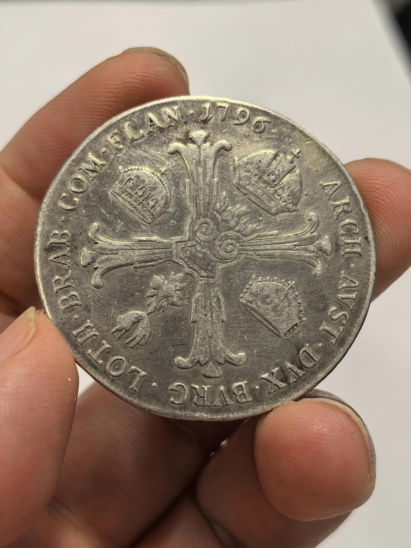 博洋堂世界钱币拍卖第149期（全场包邮） 奥地利1796年弗朗茨二世1塔勒大银币