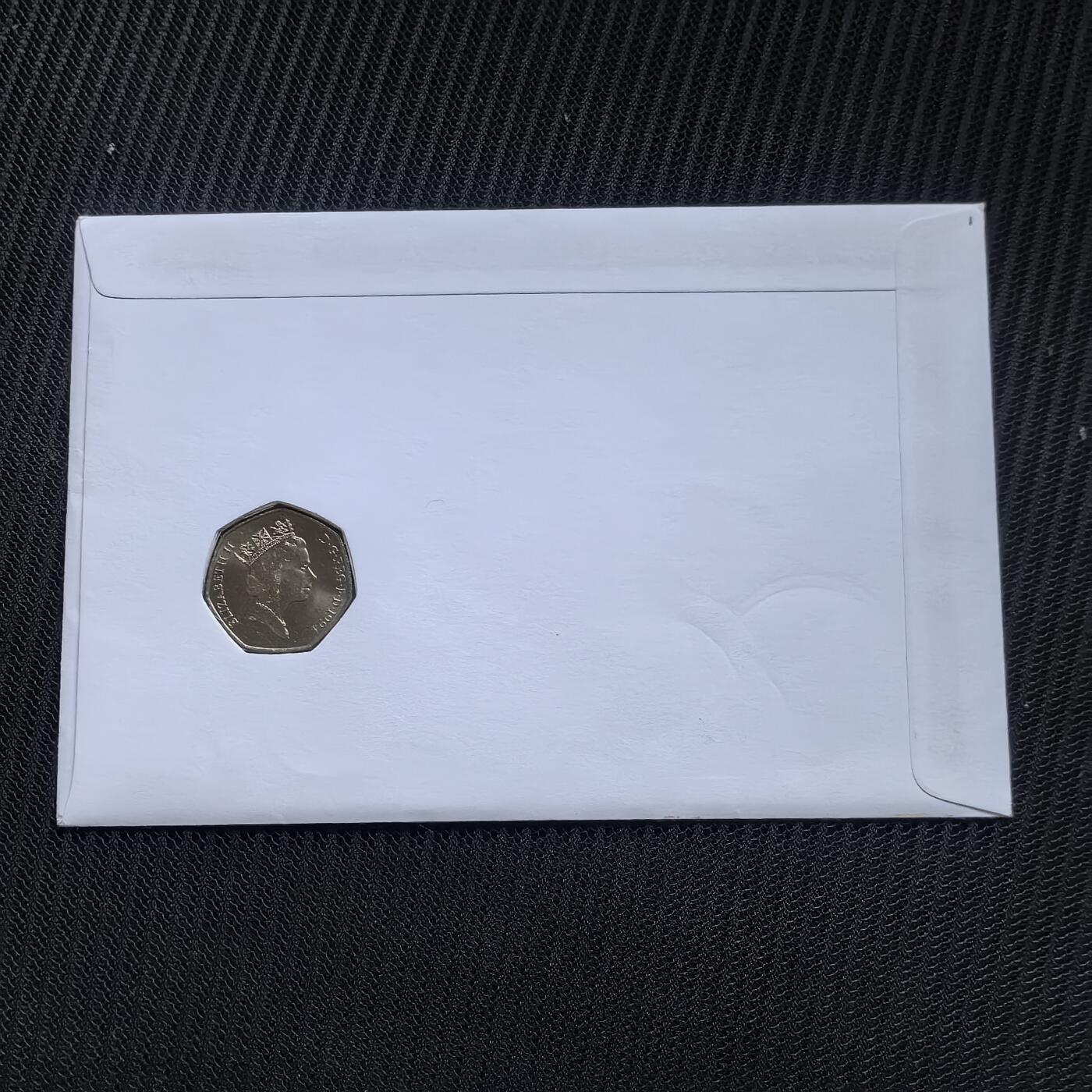 道一币馆币章第一百五十六场 邮币封 英国1994年诺曼底登陆50周年50便士纪念币