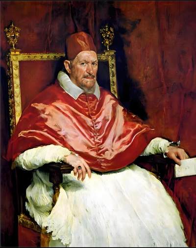 纫秋兰以为佩·凡希社微拍感恩专场 - 1644-55梵蒂冈教皇英诺森十世纪念铜章NGC-MS62，写实雕像的巅峰之作，同样被用作钱币的正面图案。这位以强硬政治手腕和严峻性格著称的教皇，最为后世所铭记的，或许是那幅由西班牙画家迭戈·委拉斯开兹为他创作的举世闻名的肖像画。