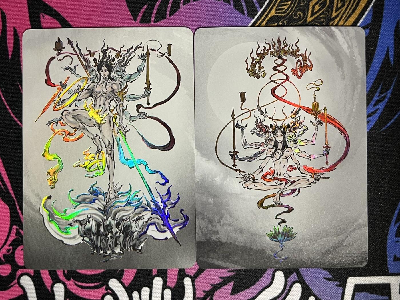 卡牌杂货铺专场拍卖第一场 11.29周六晚10:00截拍 【裸卡】启读文化 沈鑫 哪吒特卡一套 彩闪-1