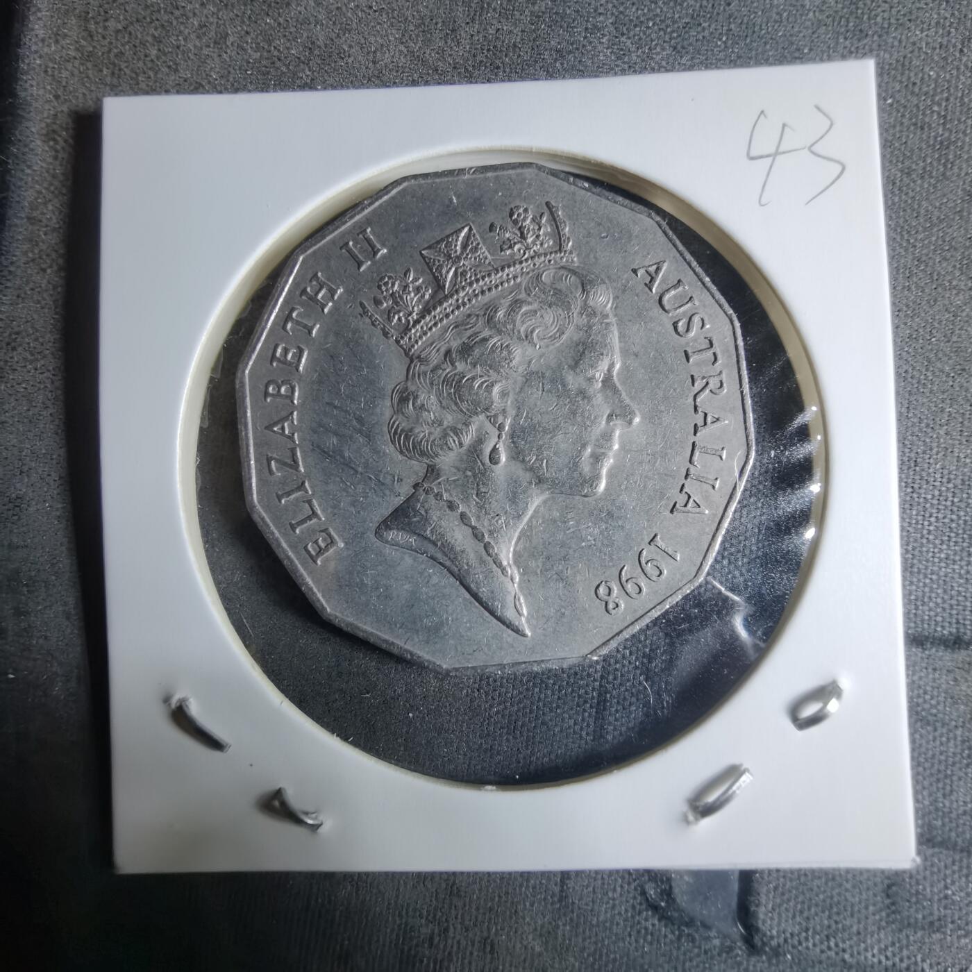 沼泽如烟--第917场 澳大利亚1998年50分纪念币