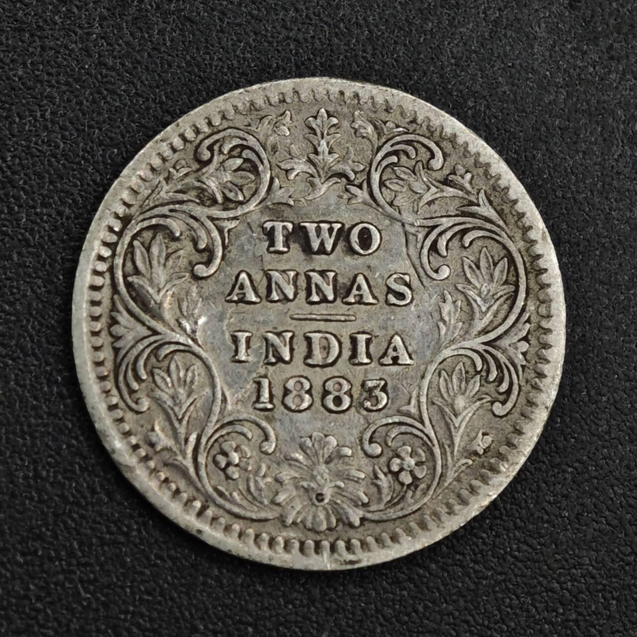 【淘币小摊】限时拍第八百一十二拍  小银币场  满百包邮可预留两周  周一统一发货  印度1883年维多利亚2安娜银币