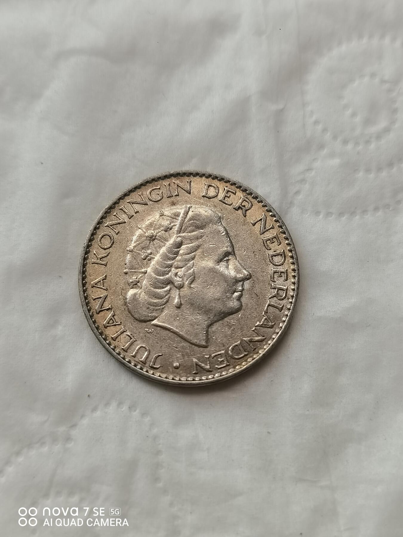外国钱币 56年荷兰1盾