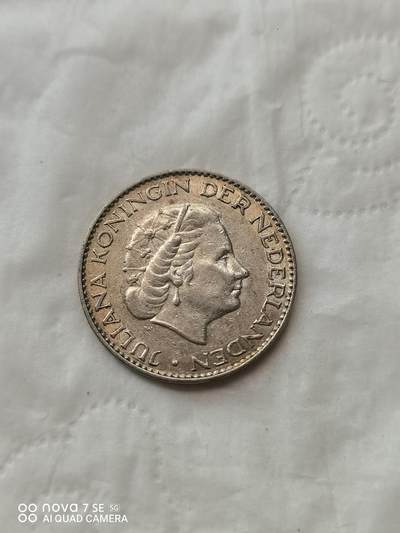外国钱币 - 56年荷兰1盾