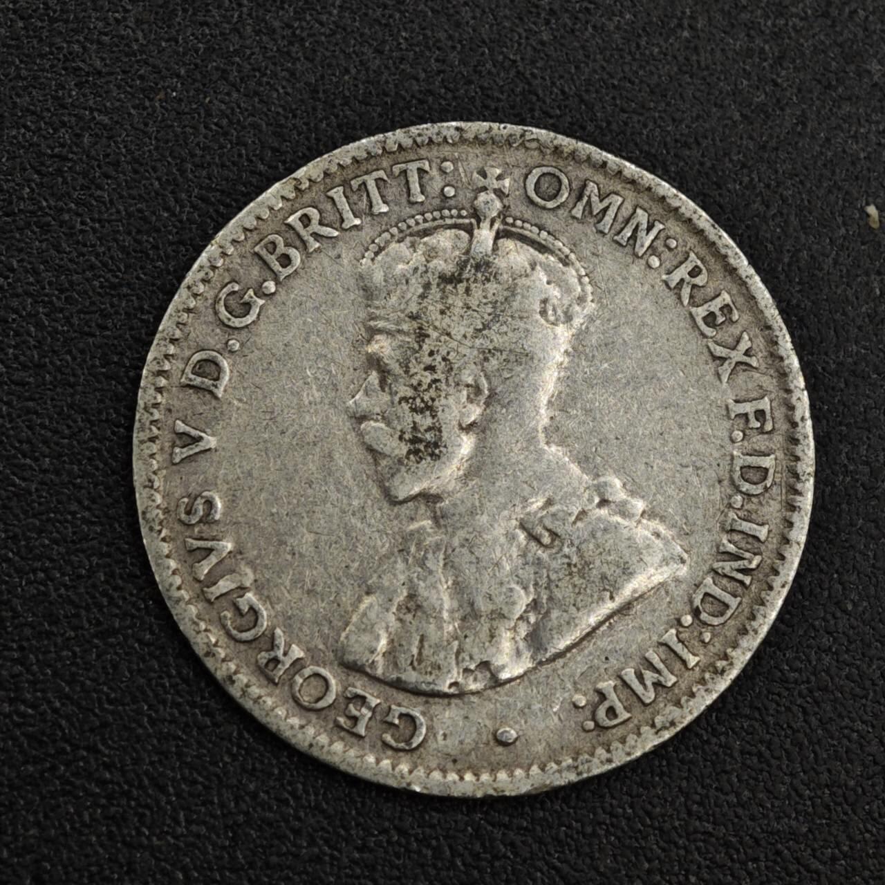 【淘币小摊】限时拍第八百一十二拍  小银币场  满百包邮可预留两周  周一统一发货  澳大利亚1922年乔治五世3便士银币