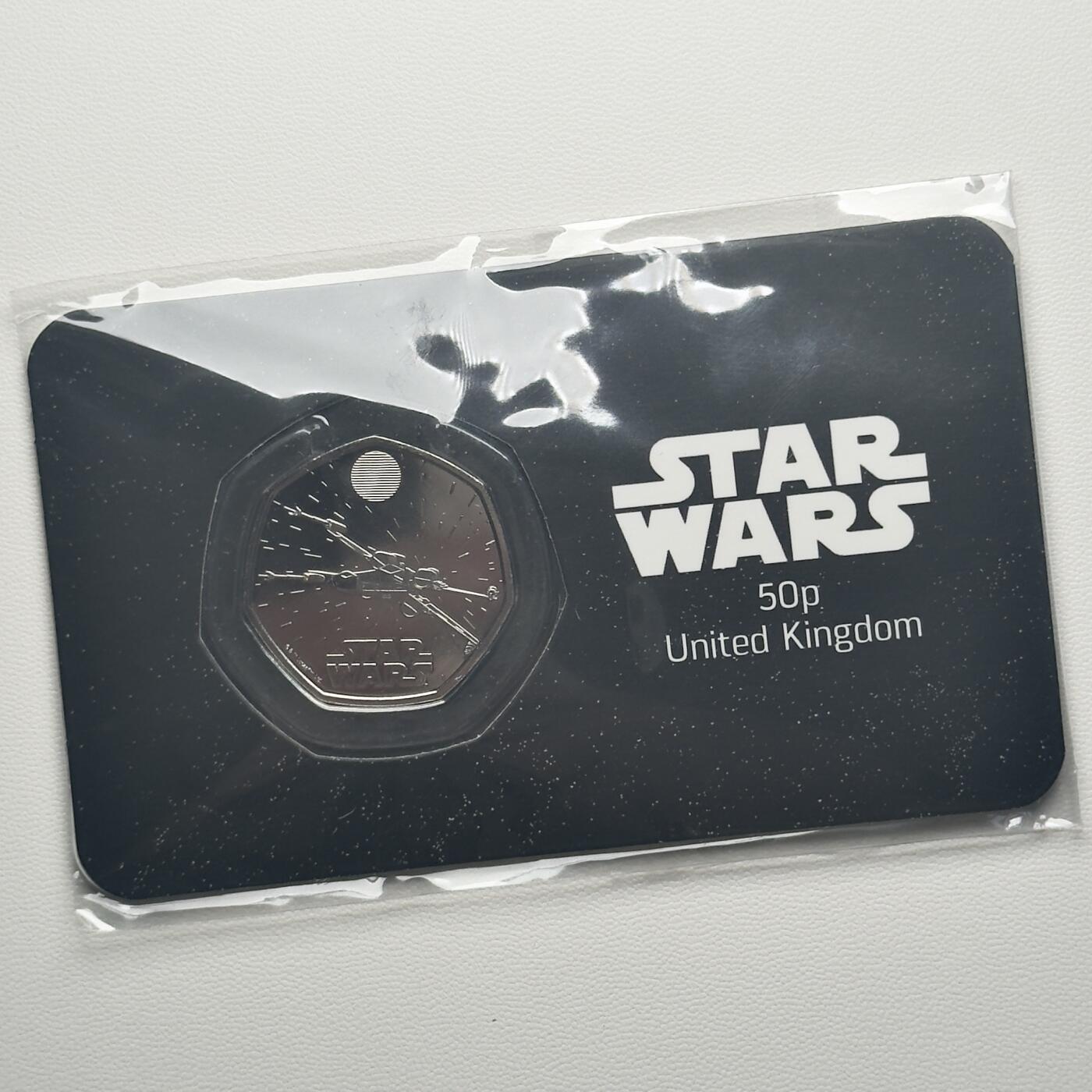 ＜小葵钱铺＞第66期·散币·银币场·满200包邮，不寄存·12月1号发货 英国2024年星球大战50便士卡装纪念币