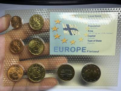 2025年集古藏今外币拍卖第十期-第10场—（总第290拍-纸币专场），本期拍完结算一次，发货时间2-3天，休息几天后继续新的一期拍卖。 - 1999-2001年芬兰一套