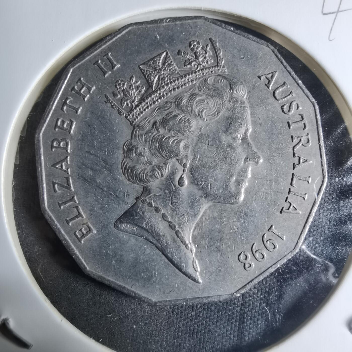 沼泽如烟--第917场 澳大利亚1998年50分纪念币