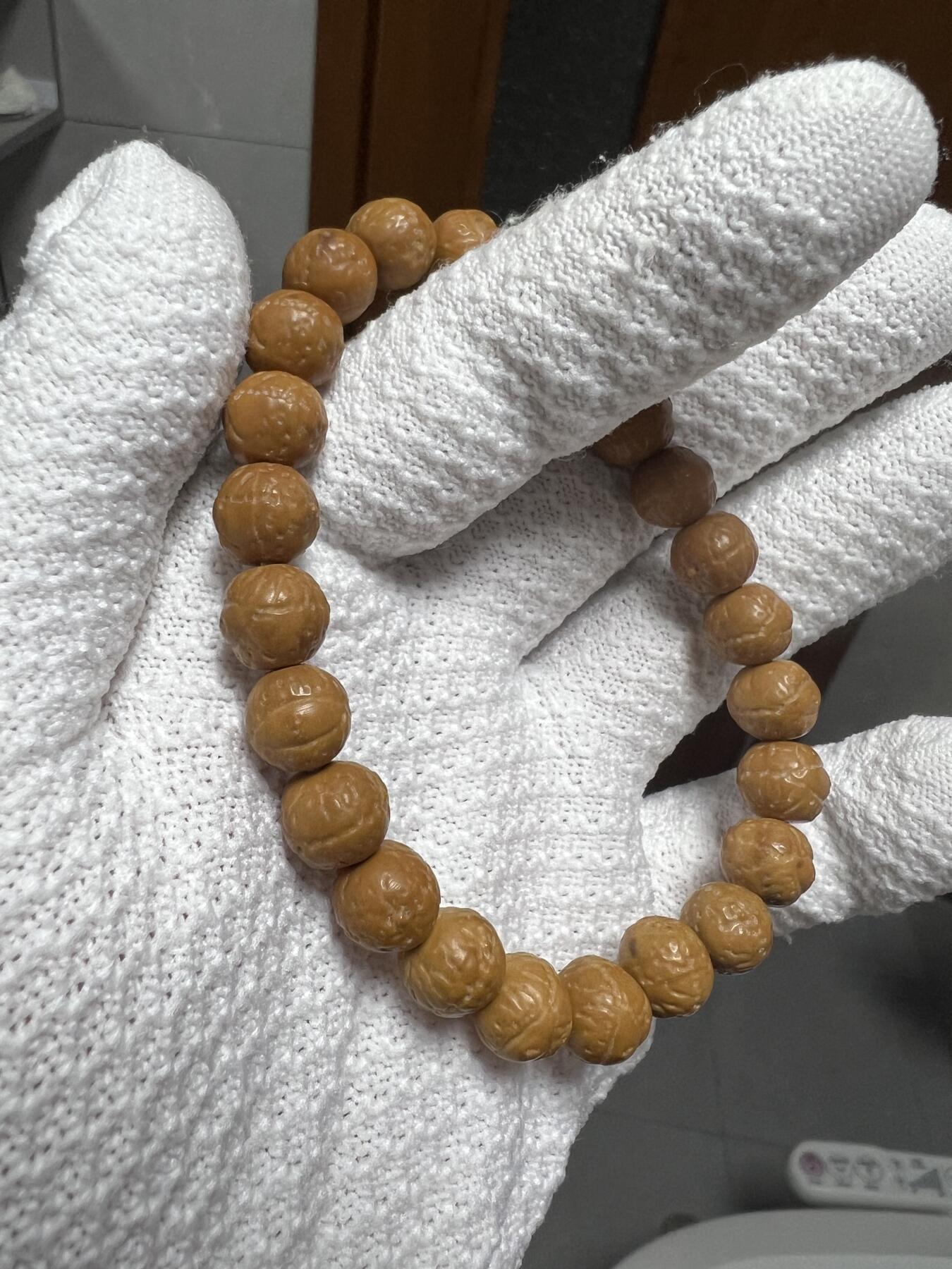 零元拍：猴头精雕凤眼手串10MM，润到没朋友