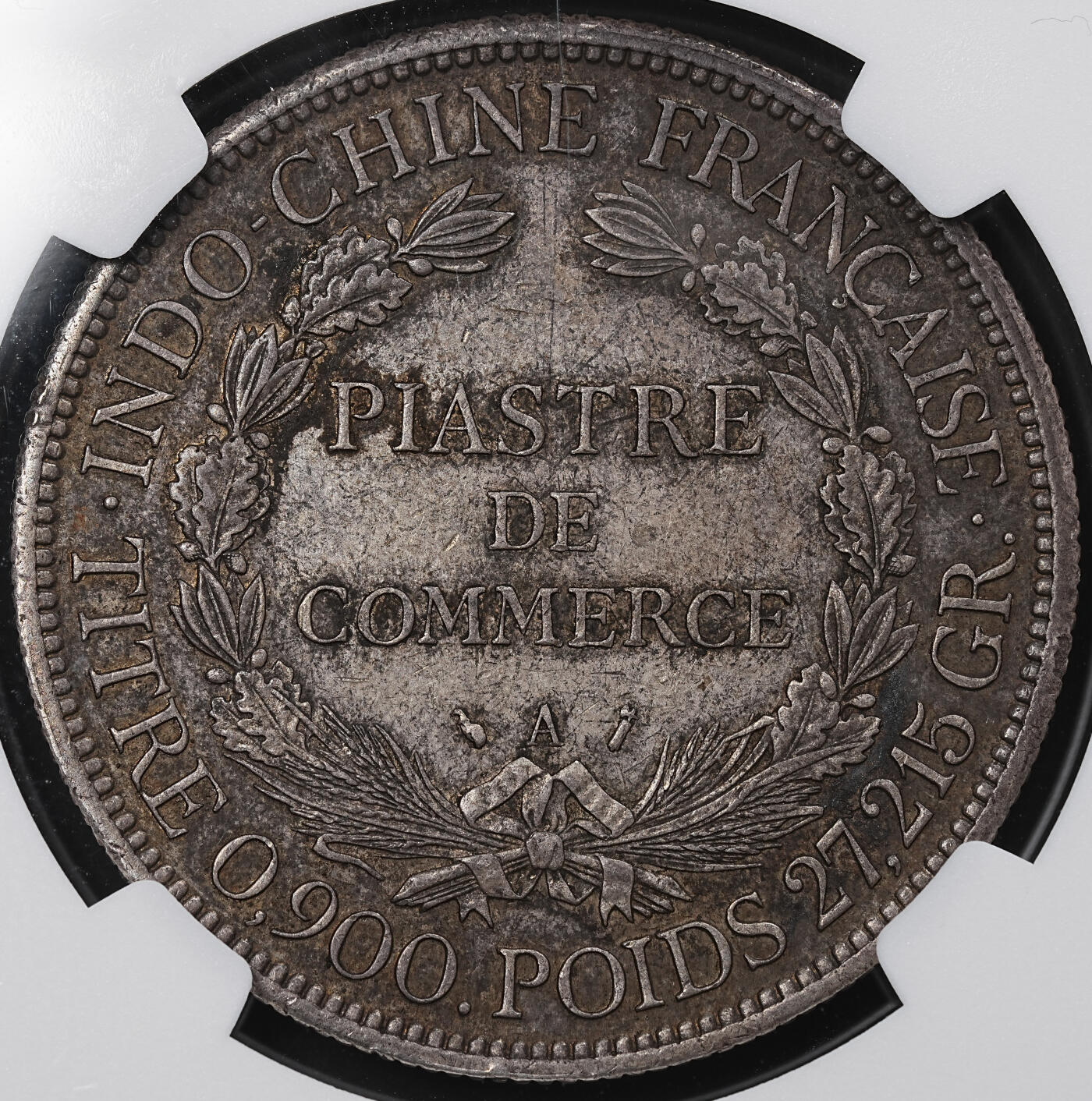 修遠堂世界钱币第九十五期 NGC XF45 1887年法属印支坐人大银币 早期加重版