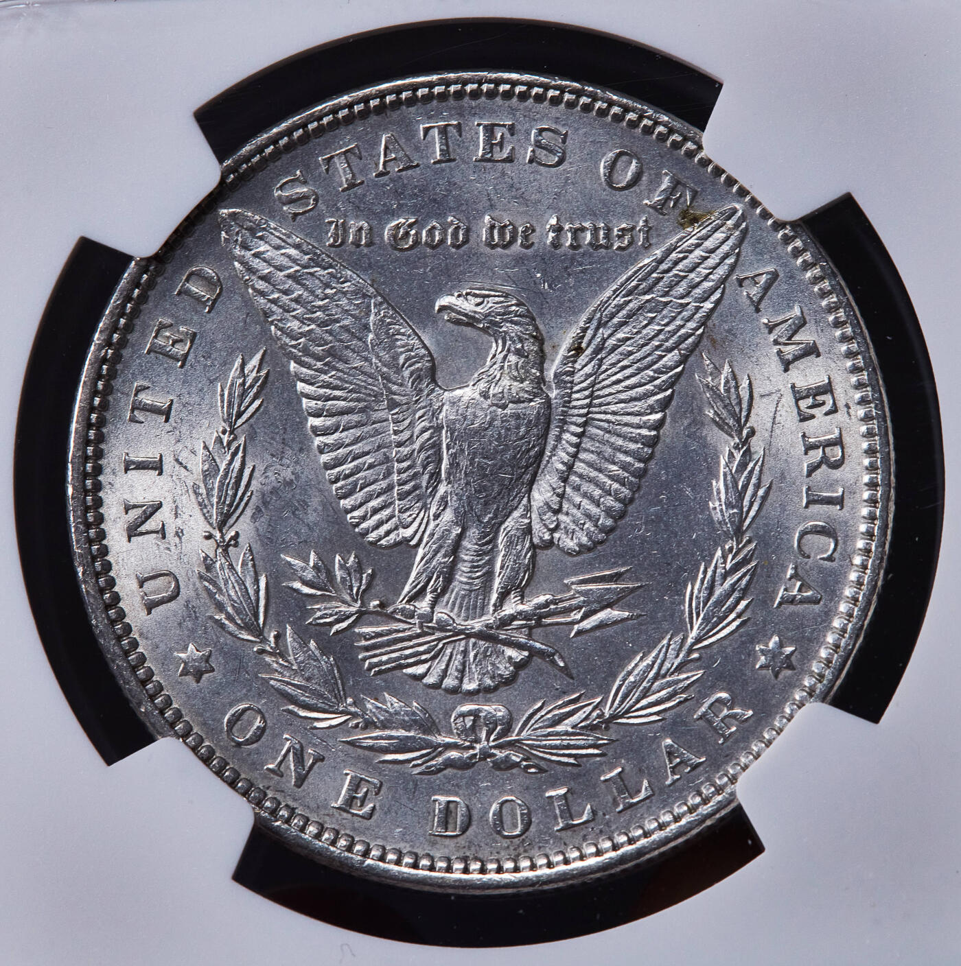 【俄甄集藏】2025年(045)12-03 星期三 晚 19:30 全场包邮 美国1889年摩根1美元大银币，NGC MS63，转光品相