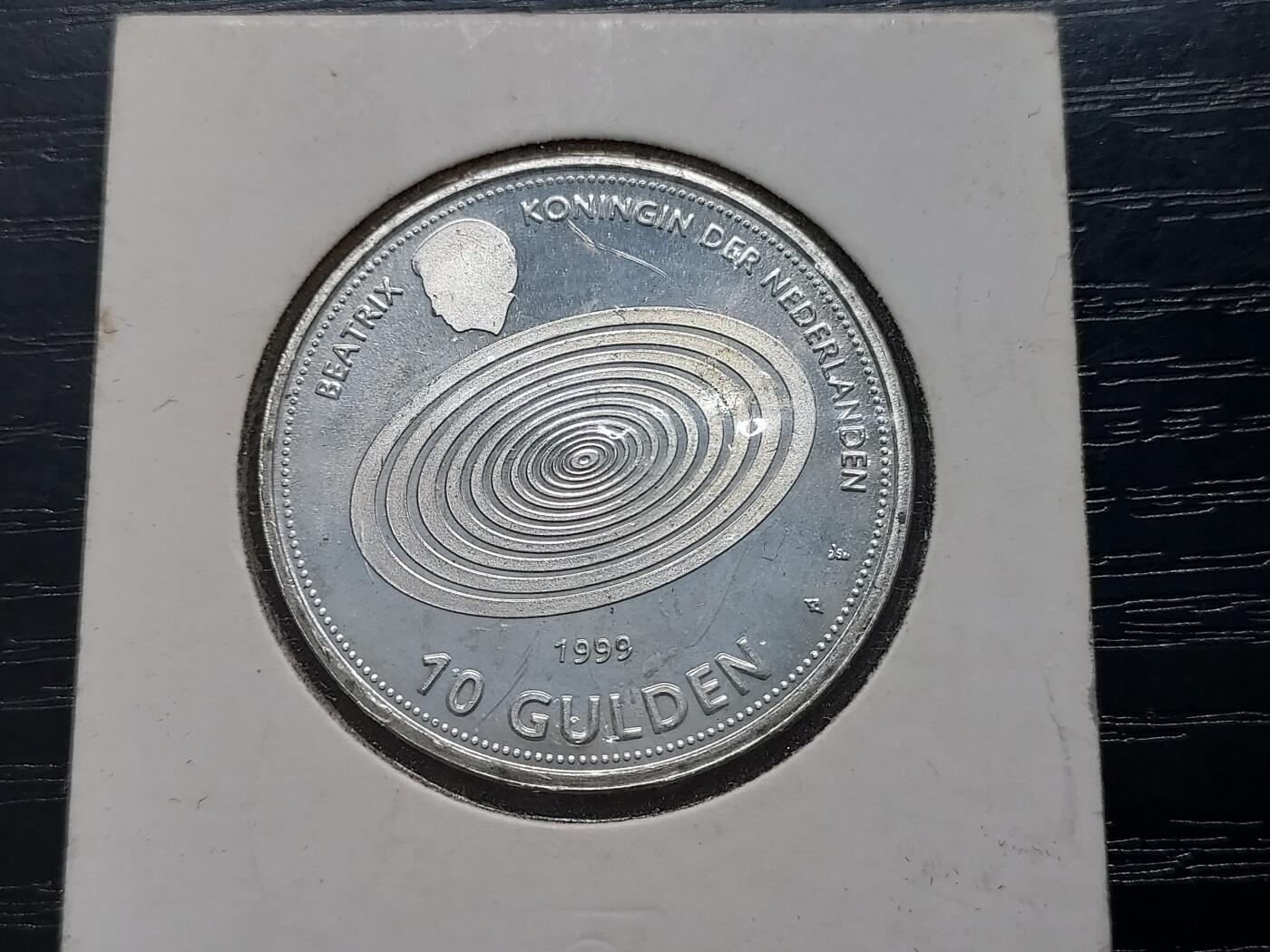 博彦收藏   12月3日 8点 钱币专场 荷兰千禧年10盾纪念银币 15克0.8银