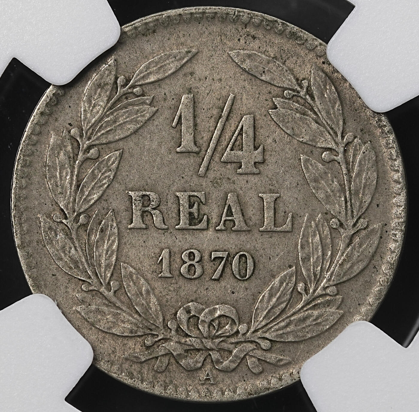 修遠堂世界钱币第九十五期 NGC MS62 1870年洪都拉斯1/4 REAL