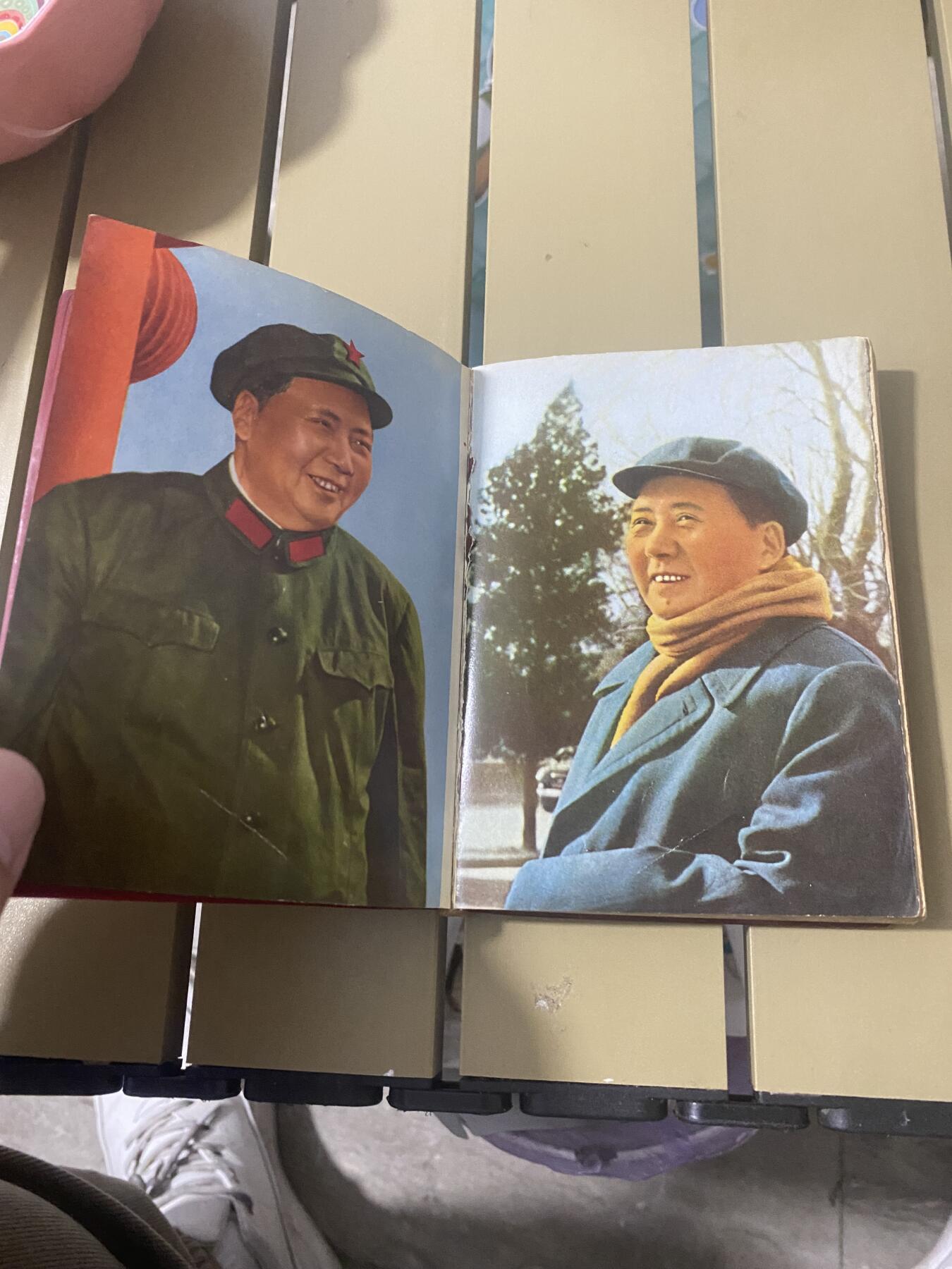 江南站杂件场 红宝石书，主席诗词，缺林题，其它不缺页，带多张插图