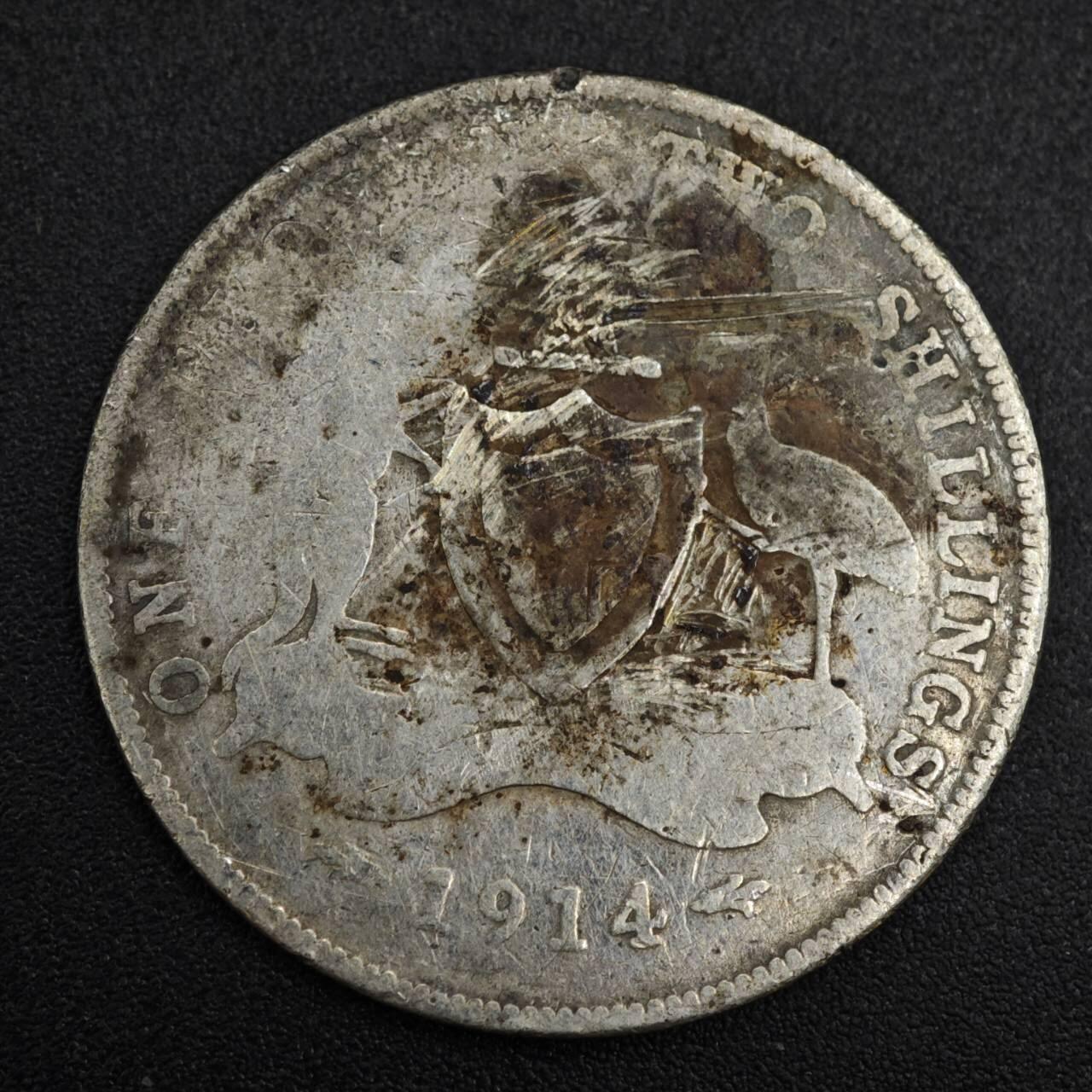 【淘币小摊】限时拍第八百一十二拍  小银币场  满百包邮可预留两周  周一统一发货  澳大利亚1914年乔治五世弗洛林银币