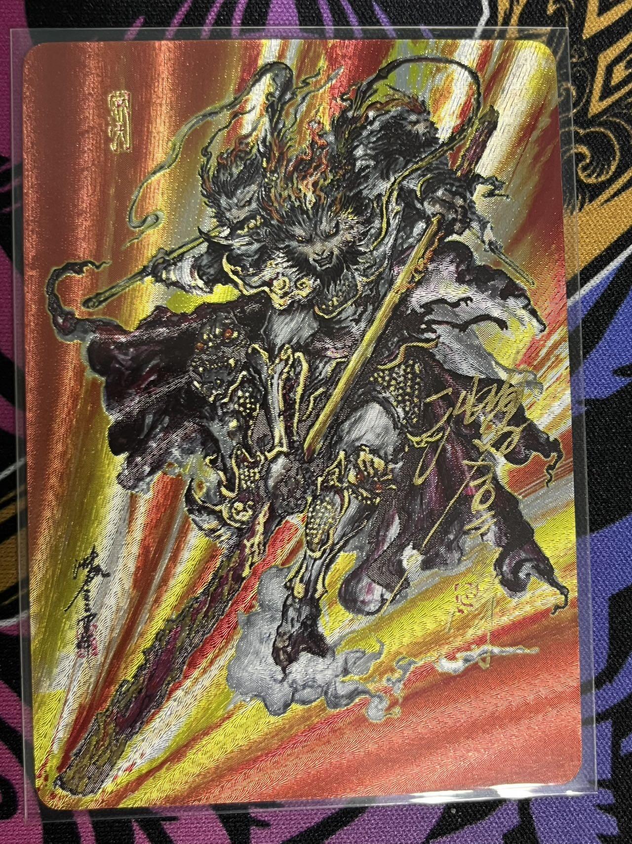 卡牌杂货铺专场拍卖第一场 11.29周六晚10:00截拍 【亲签】启读文化 沈鑫 傲骨神威 齐天大圣 限编亲签 142/200