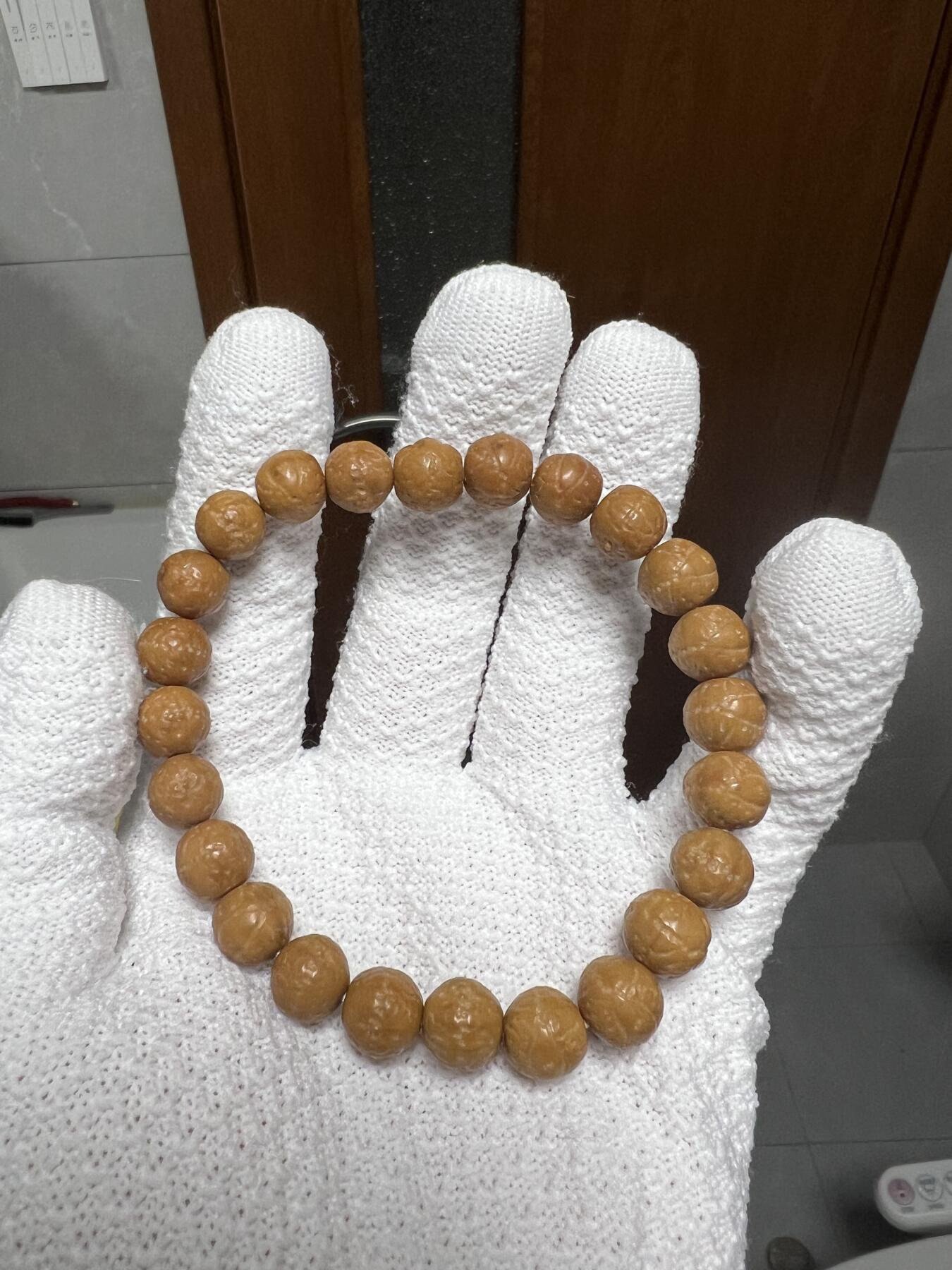 零元拍：猴头精雕凤眼手串10MM，润到没朋友