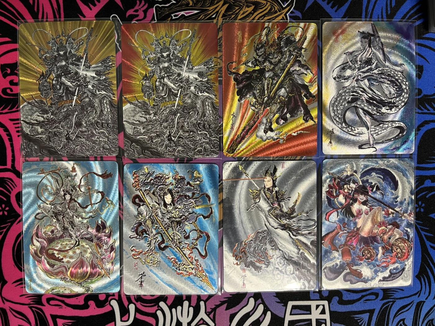 卡牌杂货铺专场拍卖第一场 11.29周六晚10:00截拍 【裸卡】启读文化 沈鑫 傲骨神威 粗闪一套8张