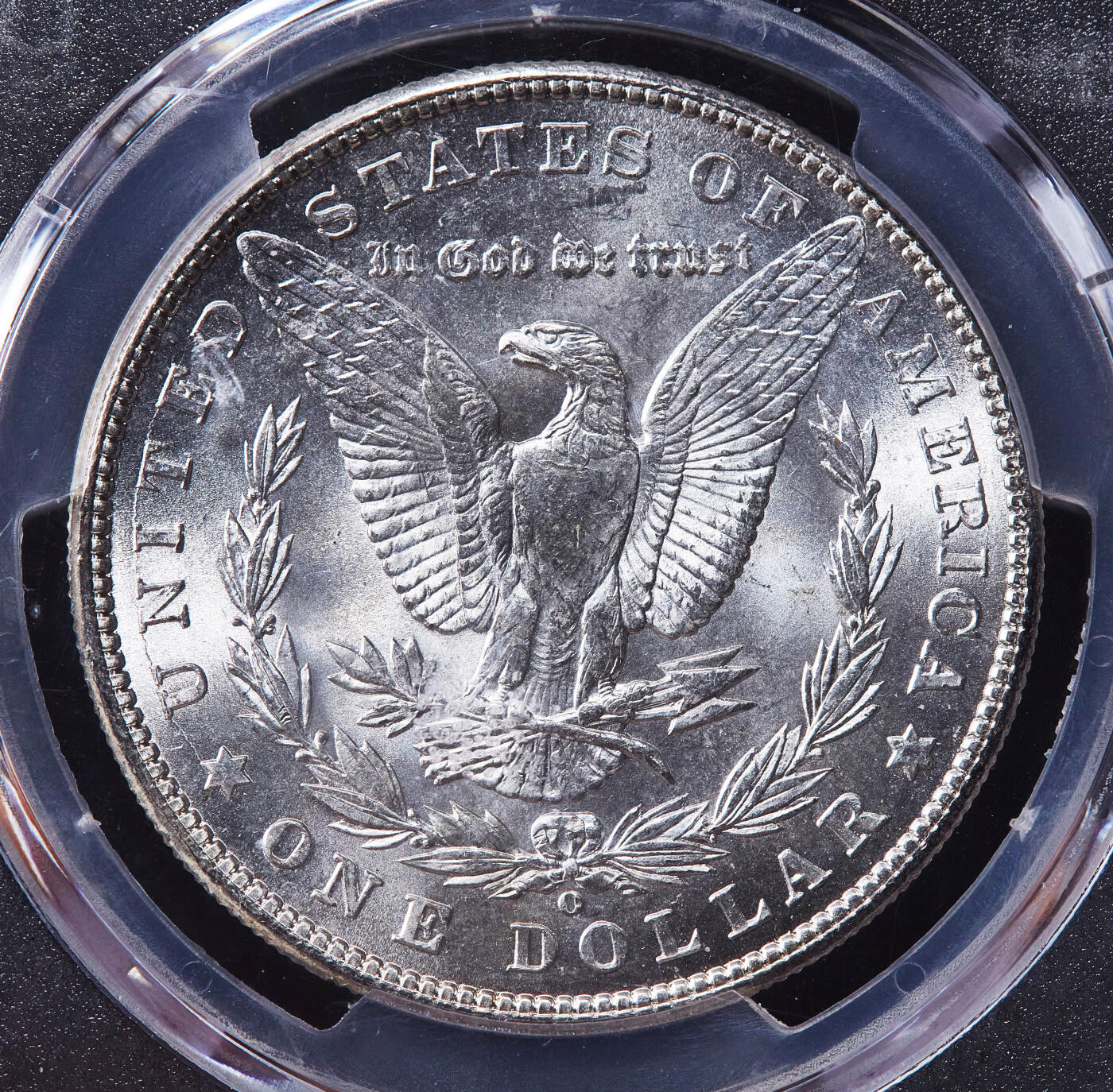 【俄甄集藏】2025年(045)12-03 星期三 晚 19:30 全场包邮 美国1902年O版摩根1美元大银币，PCGS MS64，车轮转光