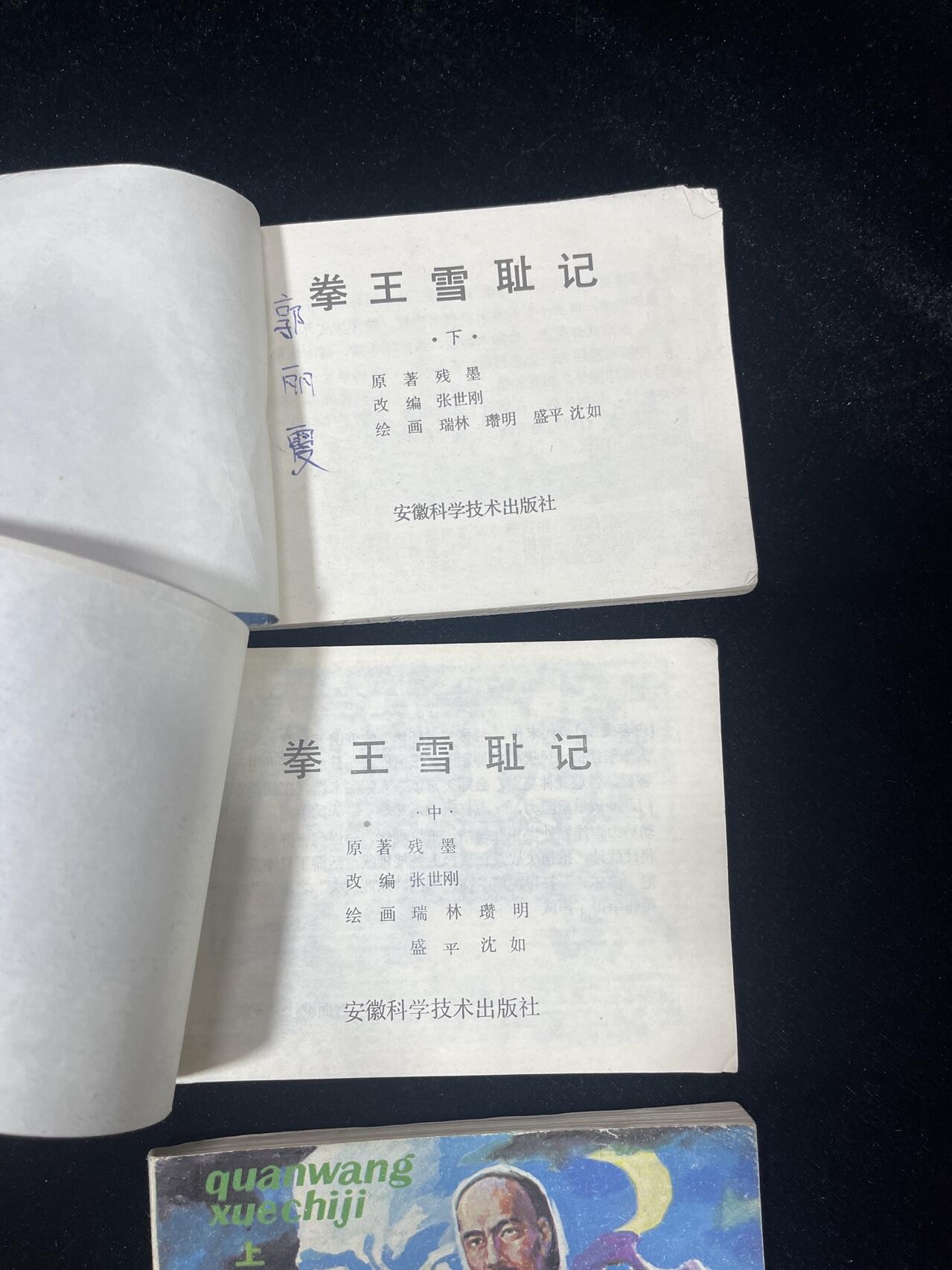 顺昌连环画拍卖（第三期） 拳王雪耻记3本全套