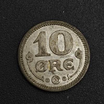 【淘币小摊】限时拍第八百一十二拍  小银币场  满百包邮可预留两周  周一统一发货  - 丹麦1915年10欧尔银币