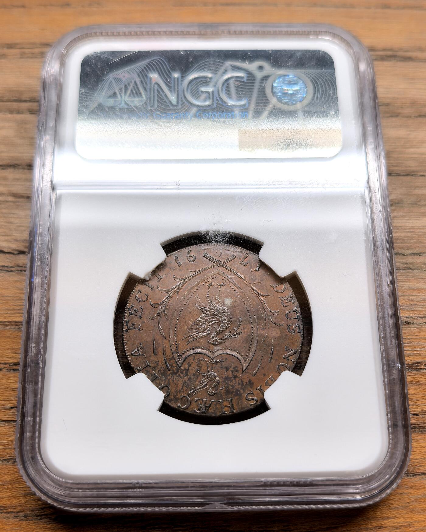 纫秋兰以为佩·凡希社微拍感恩专场 1791英国兰开夏利物浦1/2便士token NGC-MS62