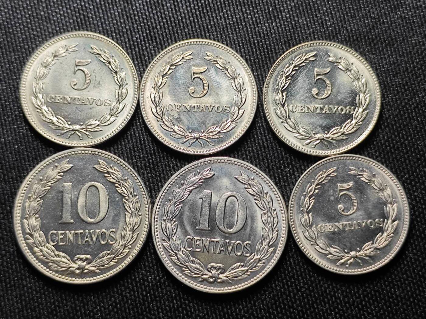 KK钱币收藏小铺 （套币 好品/批量散币 银币）专场  2月预留时间 周末发货  萨尔瓦多一组14枚 好品