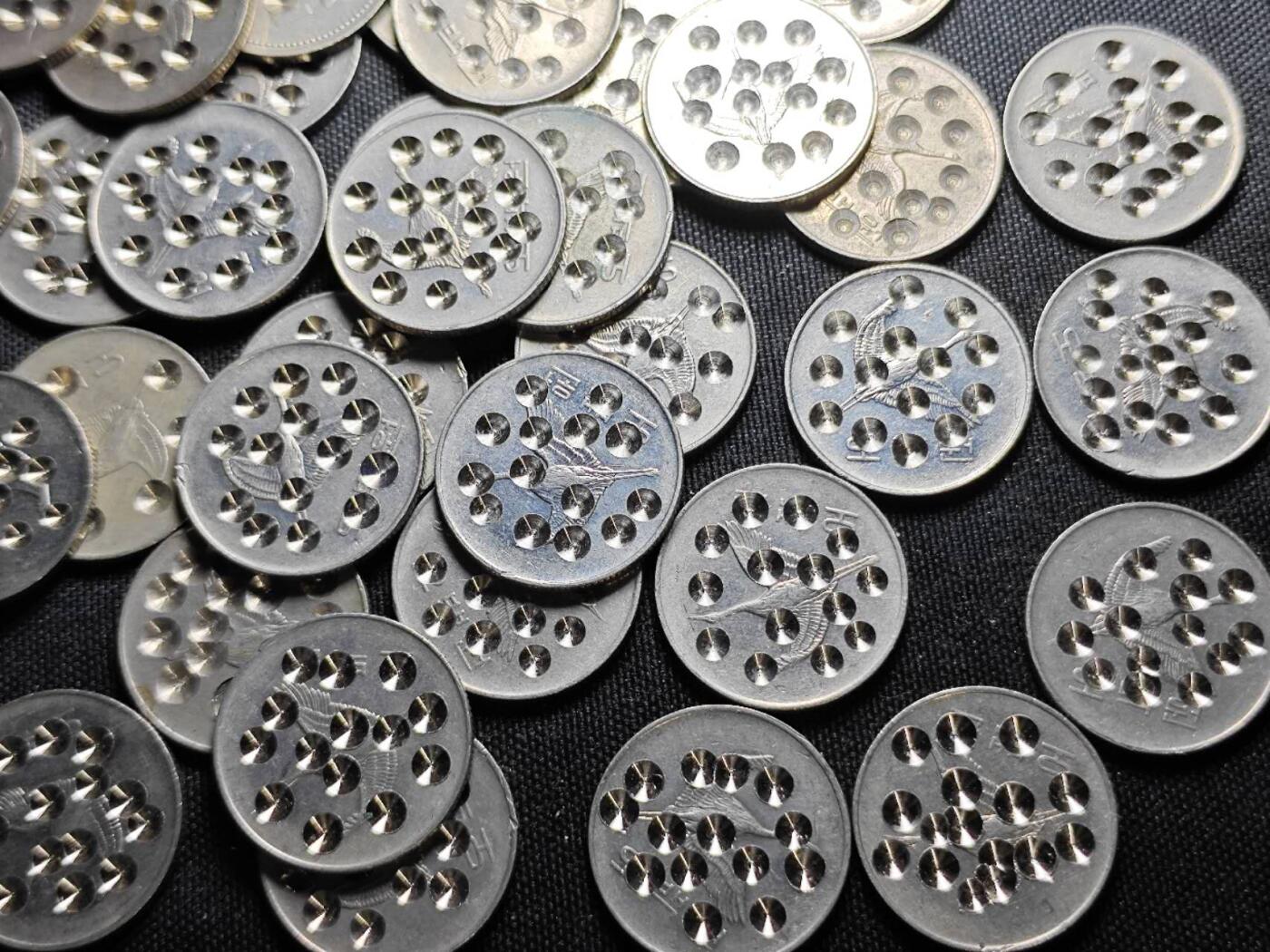 KK钱币收藏小铺 （套币 好品/批量散币 银币）专场  2月预留时间 周末发货  韩国500韩元46枚 试机币