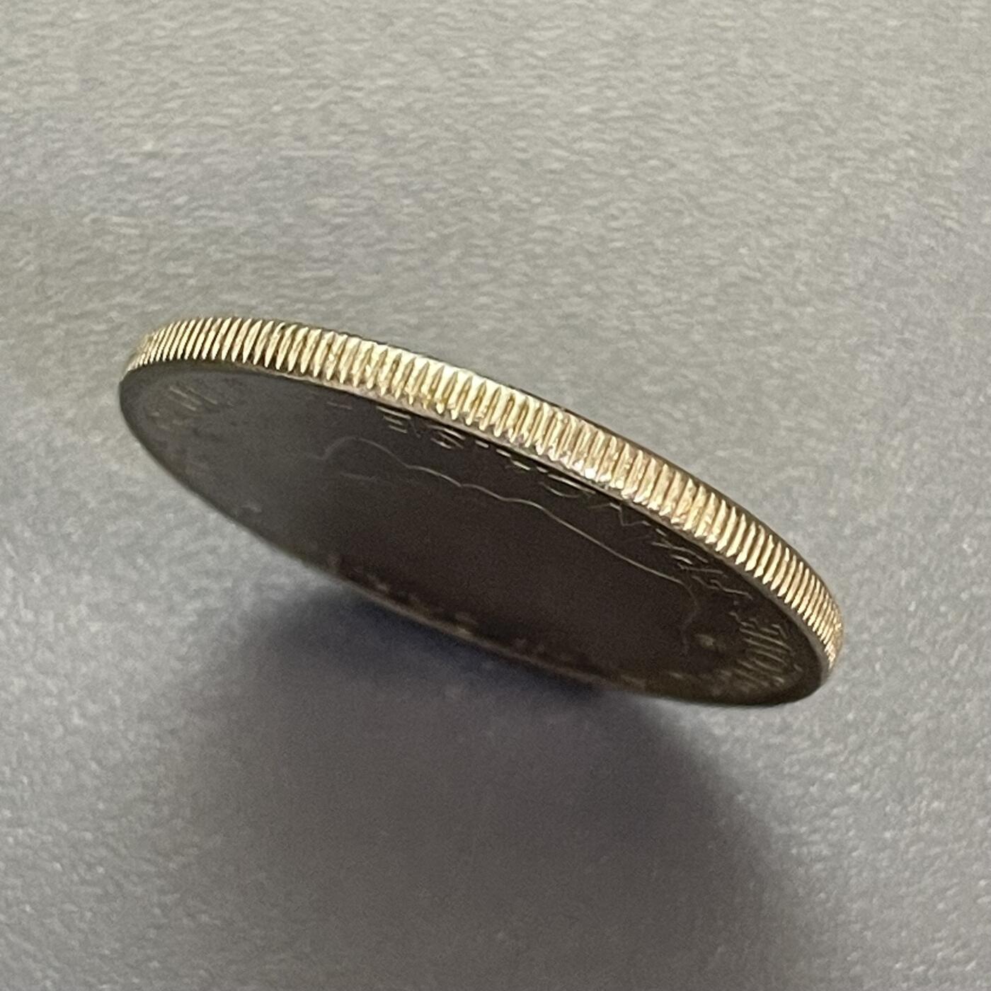 回流1130 法国1988年1法郎第五共和国成立30周年纪念币 戴高乐