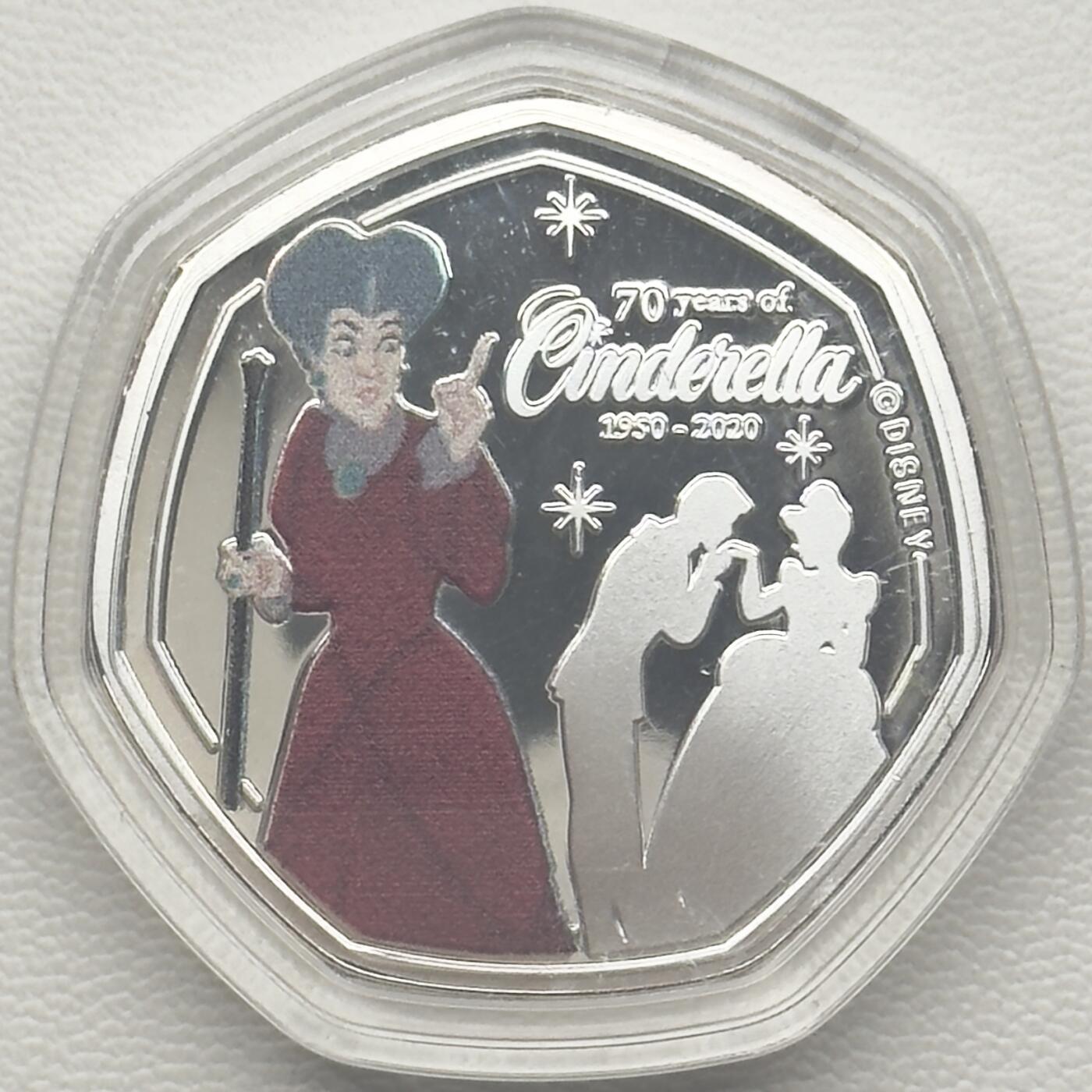 ＜小葵钱铺＞第66期·散币·银币场·满200包邮，不寄存·12月1号发货 〈发行量19999〉库克群岛2020年灰姑娘70周年25分彩色类精制纪念币