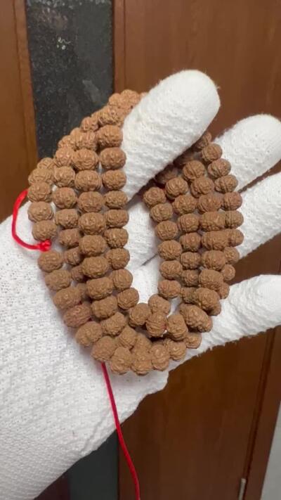 零元拍：紫皮梅花飞碟桩小金刚长串108-/8/6.5MM