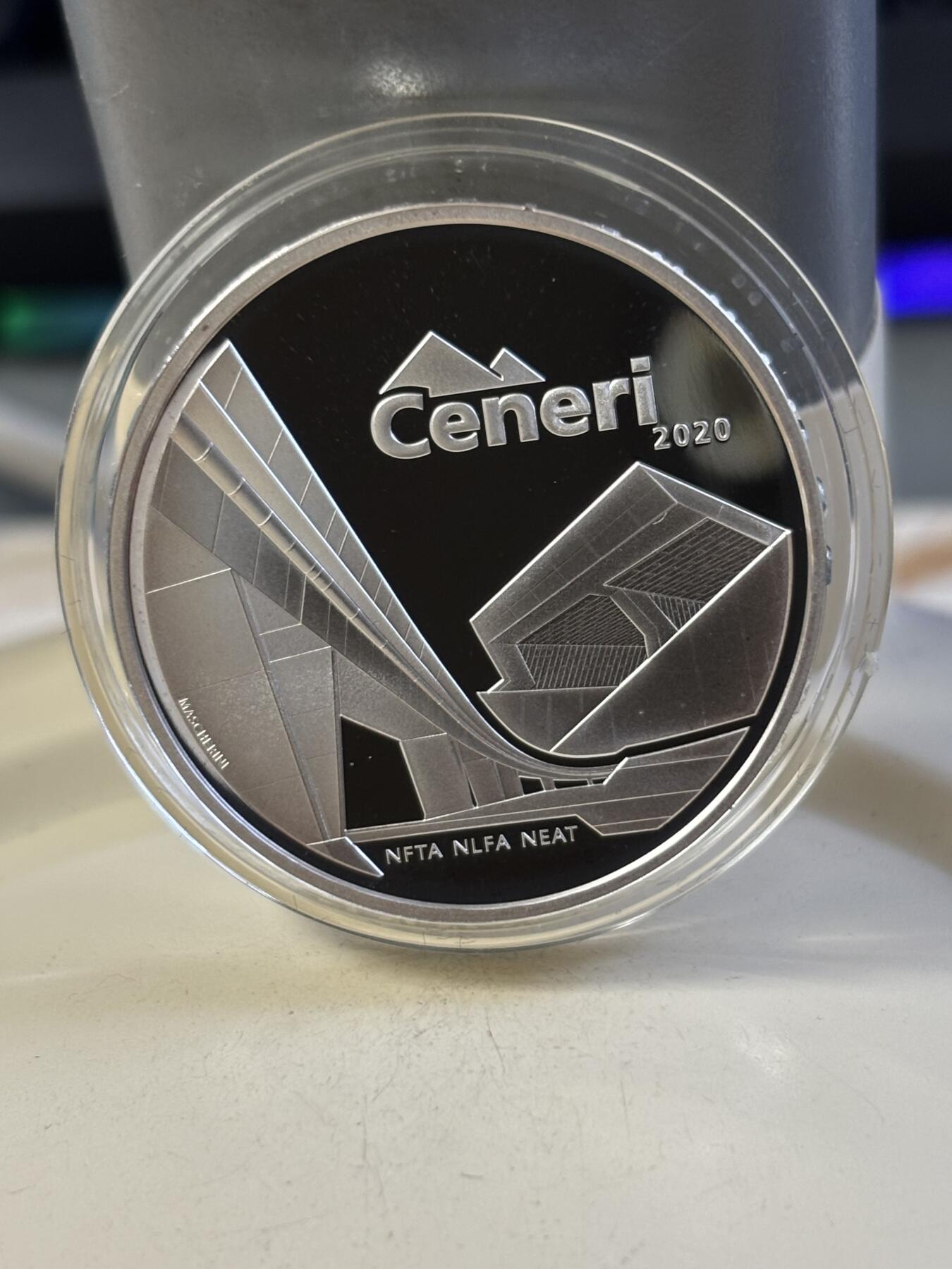 第183期拍卖 瑞士2020年穿越阿尔卑斯山的新铁路精制银币，835银，20克，发行7500枚，有氧化