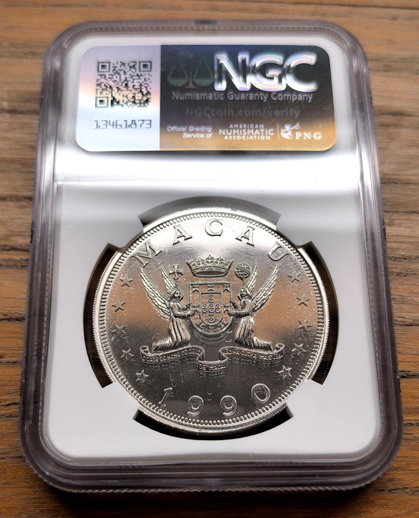 纫秋兰以为佩·凡希社微拍感恩专场 1990澳门生肖马年100元NGC-MS69，普制高分少见！