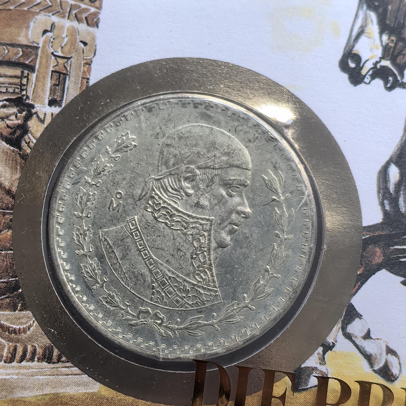 道一币馆币章第一百五十六场 邮币封 墨西哥1959年莫雷洛斯1比索银币