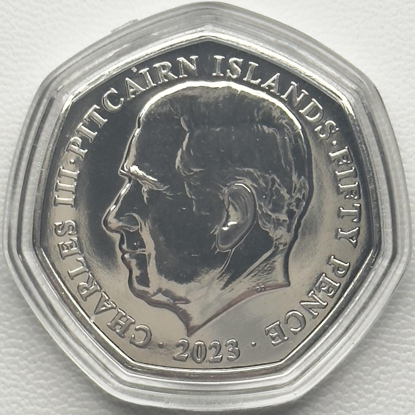 ＜小葵钱铺＞第66期·散币·银币场·满200包邮，不寄存·12月1号发货 〈发行量9999〉皮特凯恩群岛2023年架子上的小精灵50便士卡装彩色纪念币